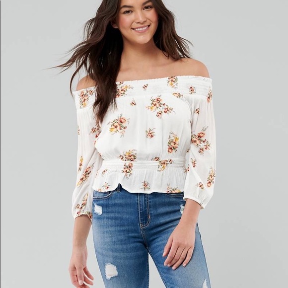 hollister peplum top